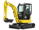Verhuur van minigraver: Komatsu PC26MR-5