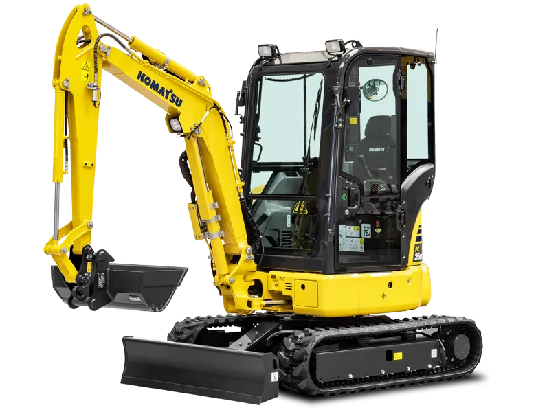 Minigraver huren: Komatsu PC38MR-5