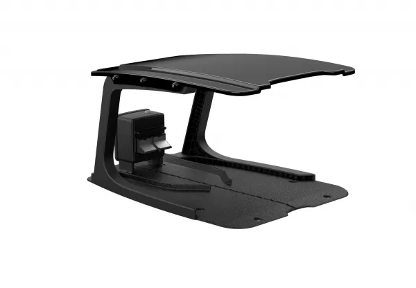 Afdak laadstation in glanzend zwart