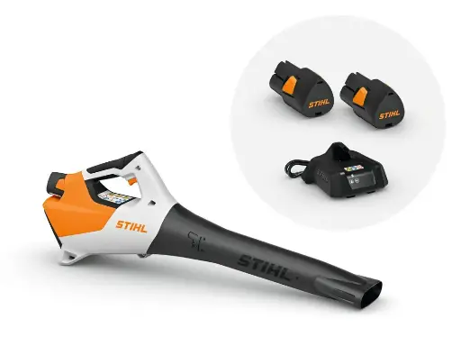 STIHL BGA 30 met 2 accu's en lader