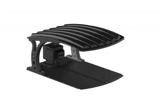 Afdak laadstation in glanzend zwart